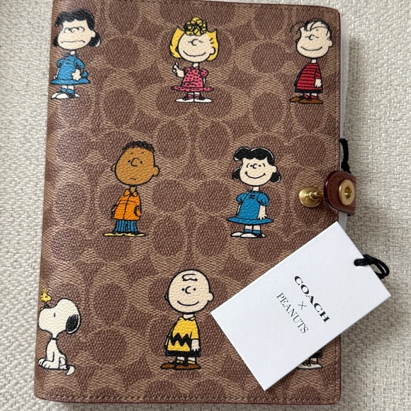 NWT Coach X Peanuts Notebook In Signature Canvas - Picture 3 of 8